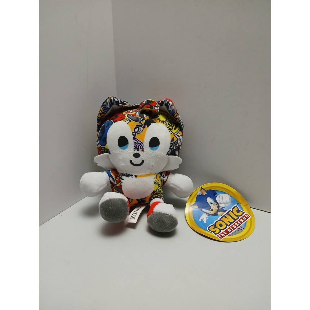 Tails Plush Sonic Sega 60th Anniversary Sticker Bomb Toy Factory 9"